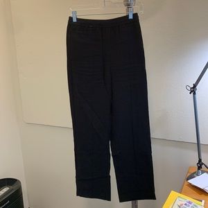 & other stories black cotton pants, straight leg, size 0